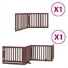 vidaXL Cancello Cani Porta Pieghevole Marrone 6 Pannelli 480cm Pioppo