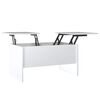 vidaXL Tavolino Salotto Bianco Lucido 80x50x42,5 cm Legno Multistrato