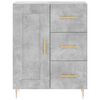 vidaXL Credenza Grigio Cemento 69,5x34x180 cm in Legno Multistrato