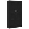 vidaXL Armadio per Libri 4 livelli 82,5 x 30,5 x 150 cm Rovere Nero