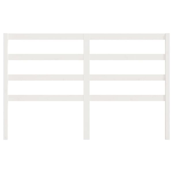 vidaXL Testiera per Letto Bianca 166x4x100cm in Legno Massello di Pino