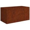vidaXL Fioriera 80x40x40 cm in Acciaio Corten