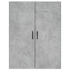 vidaXL Mobili a Parete 2 pz Grigio Cemento 69,5x34x90 cm