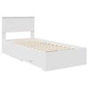 vidaXL Struttura del letto Bianco 90 x 190 cm Legno multistrato