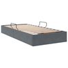 vidaXL Letto con Contenitore Grigio scuro 90 x 190 cm Velluto