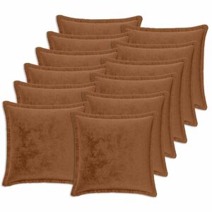 vidaXL Cuscino da Lanciare 12 pz HOUTEN Marrone Chiaro 40 x 40 cm