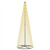 vidaXL Albero di Natale LED 285 cm 744 LED Bianco caldo Ferro Nero