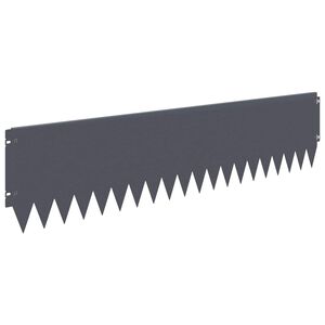vidaXL Bordura per Prato 20 pcs 103 x 25 cm Acciaio Antracite