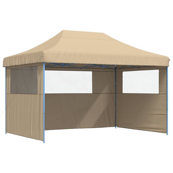 vidaXL Tenda Party Beige 279 x 410 x 315 cm Tessuto Oxford