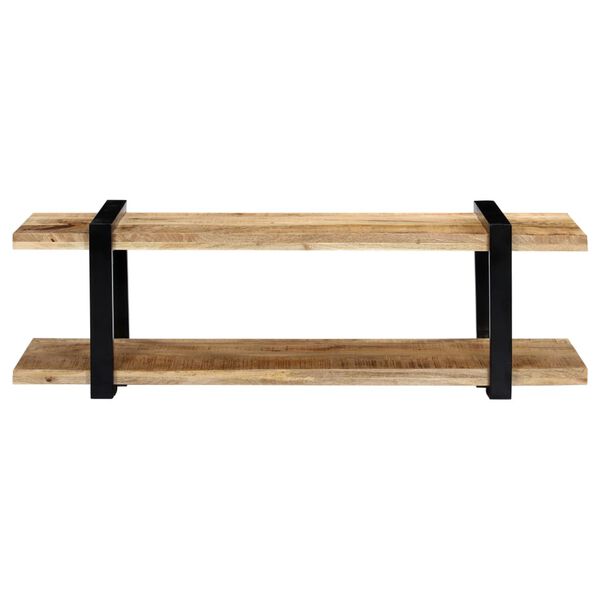 vidaXL Mobile Porta TV 130x40x40 cm in Legno Massello di Mango