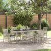 vidaXL Set da Pranzo per Giardino 7 pcs Grigio chiaro polyrattan