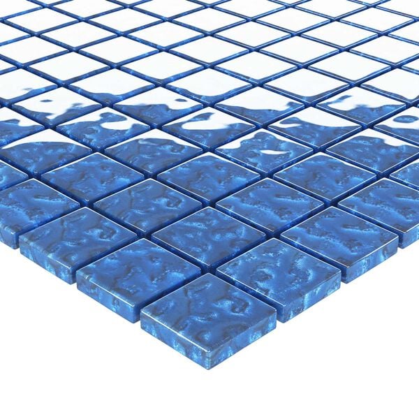 vidaXL Piastrella Mosaic 11 pcs Blu 50 x 50 cm Vetro