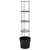 vidaXL Vaso a Torre per Pomodori Antracite Ø29,5x115 cm Polipropilene