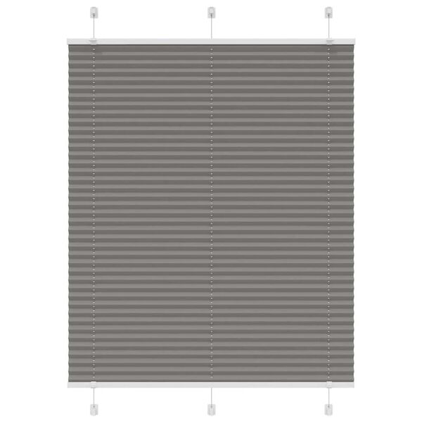 vidaXL Tenda Plissettata Antracite 110x150cm Larghezza Tessuto 109,4cm