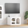 vidaXL Mobile TV Bianco Lucido 60 x 35 x 40 cm Legno multistrato