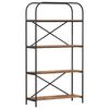 vidaXL Libreria 4 livelli 80 x 30 x 146 cm Legno ingegnerizzato