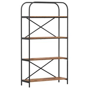 vidaXL Libreria 4 livelli 80 x 30 x 146 cm Legno ingegnerizzato