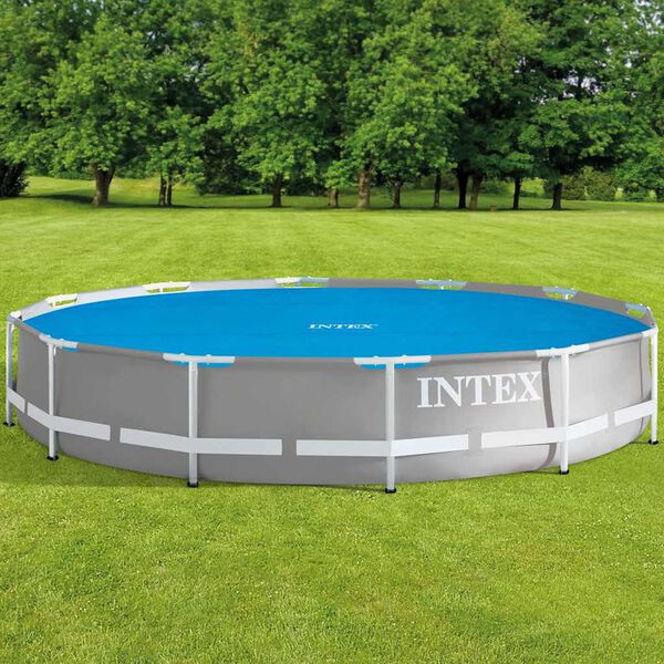 Intex Copertura Solare per Piscina Blu 348 cm in Polietilene