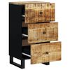 vidaXL Credenza con 3 Cassetti 40x33,5x75 cm Legno Massello di Mango