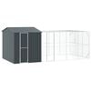 vidaXL Gabbia per uccelli Antracite 635 x 304 x 247 cm Acciaio zincato