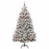 vidaXL Albero di Natale artificiale con 300 LED Verde e Bianco 210 cm