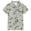 Camicia da Bambino Cachi Chiaro M&eacute;lange 128