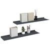 vidaXL Mensola sospesa 2 pcs Antracite 80 x 18 x 2,5 cm Acciaio