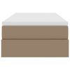 vidaXL Letto con contenitore e materasso Cappuccino 90 x 200 cm