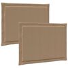 vidaXL Cuscini per Seduta 2 pz Poliestere Tortora 47 x 36 x 2 cm