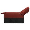 vidaXL Coperta per Cavalli Bordeaux e Nero 125 cm Poliestere