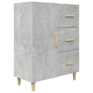 vidaXL Credenza Grigio Cemento 69,5x34x90 cm in Legno Multistrato