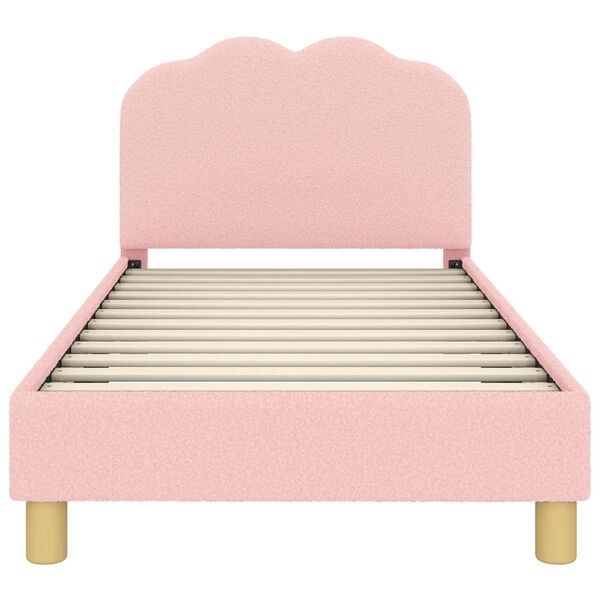 vidaXL Struttura letto bambini con testata Rosa 80 x 160 cm