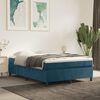 vidaXL Struttura Letto a Rete a Molle Blu Scuro 140x200 cm Velluto