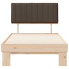 vidaXL Letto con Testiera Rivestita Talpa 100 x 200 cm Pino massello