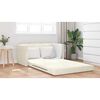 vidaXL Divano letto Crema 124 x 204 x 61 cm Velluto