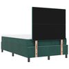 vidaXL Letto a molle con materasso Verde scuro 120 x 190 cm Velluto