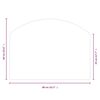 vidaXL Lastra in Vetro per Caminetto 80x60 cm