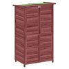 vidaXL Rimessa da Giardino Moka 83x57x140 cm in Legno Massello di Pino