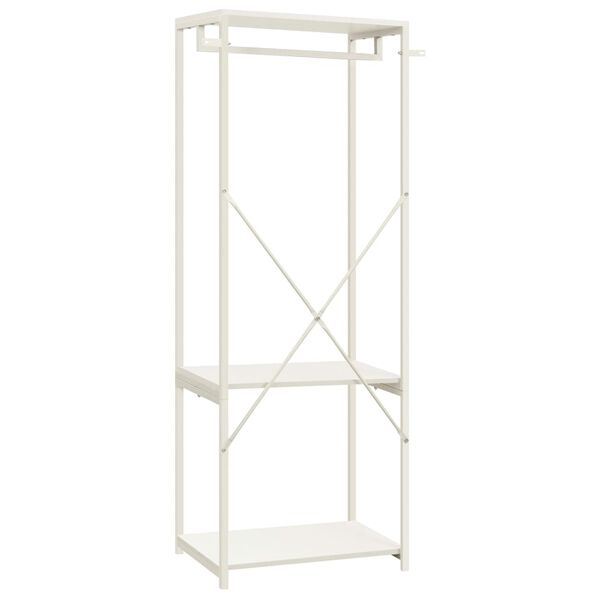 vidaXL Armadio Bianco 60x40x167 cm Metallo e Legno Multistrato