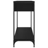 vidaXL Tavolino Consolle Nero 100x34,5x75 cm in Legno Multistrato