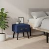 vidaXL Comodini Blu 2 pz 40x35x40 cm in Velluto