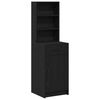 vidaXL Credenza Rovere Nero 41 x 40 x 135 cm Legno ingegnerizzato