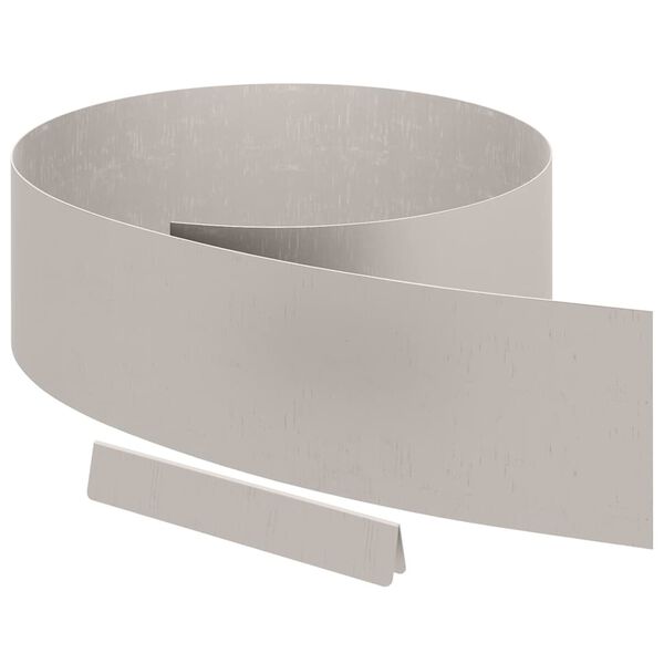 vidaXL Bordura per Prato Ruggine 450 x 0.05 x 15 cm