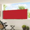 vidaXL Tenda Laterale Retrattile per Patio 100x500 cm Rosso