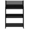 vidaXL Scarpiera a Muro Nero Lucido 60x18x90 cm in Legno Multistrato