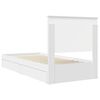 vidaXL Letto con Contenitore Bianco 75 x 190 cm Legno multistrato