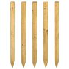 vidaXL Pali per Recinzione 5 pz Marrone 150 cm Legno Massello di Pino