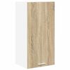 vidaXL Armadio pensile Quercia Sonoma e Bianca 40 x 31 x 80 cm