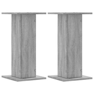 vidaXL Supporti Altoparlanti 2 pz Grigio 30x30x40 cm in Multistrato