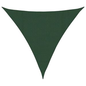 vidaXL Vela Parasole 160 g/m&sup2; Verde Scuro 4x4x4 m in HDPE